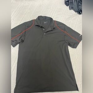 Grand Slam Dark Gray Polo with Red Trim